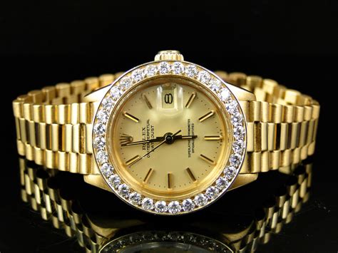 womens gold rolex pre owned|used rolex watches for women.